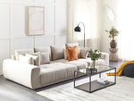 Wohnlandschaft beige 4-Sitzer TORPO