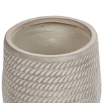 Blumenkübel LIVADIA Stein 27 cm Taupe