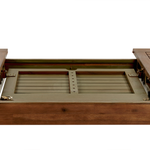 Ausziehbarer Gartentisch AMANTEA 160/220 cm 90 cm Akazienholz Dunkelbraun