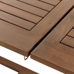 Ausziehbarer Gartentisch AMANTEA 160/220 cm 90 cm Akazienholz Dunkelbraun