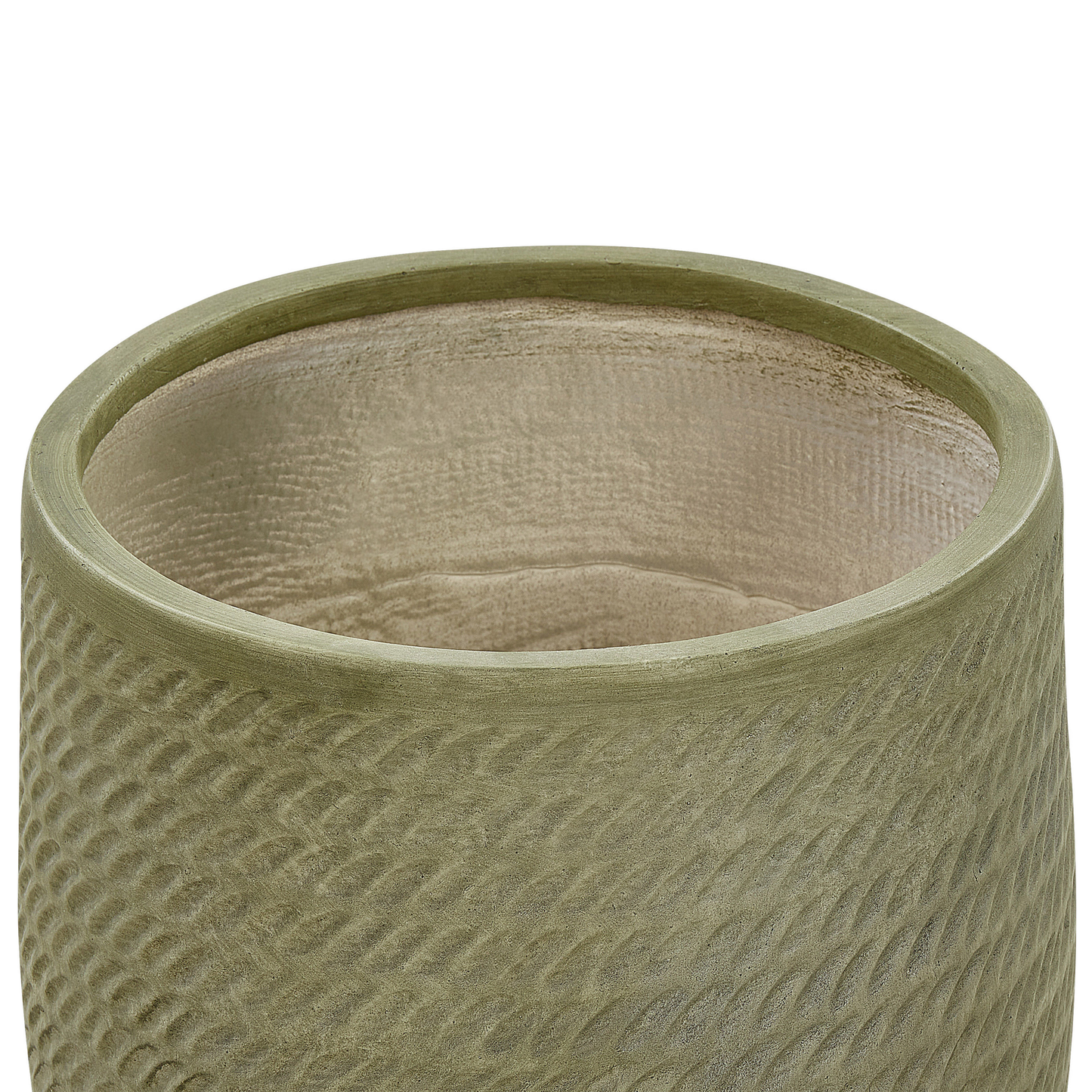 Blumentopf olivgrün rund 39 x 39 x 44 cm LIVADIA