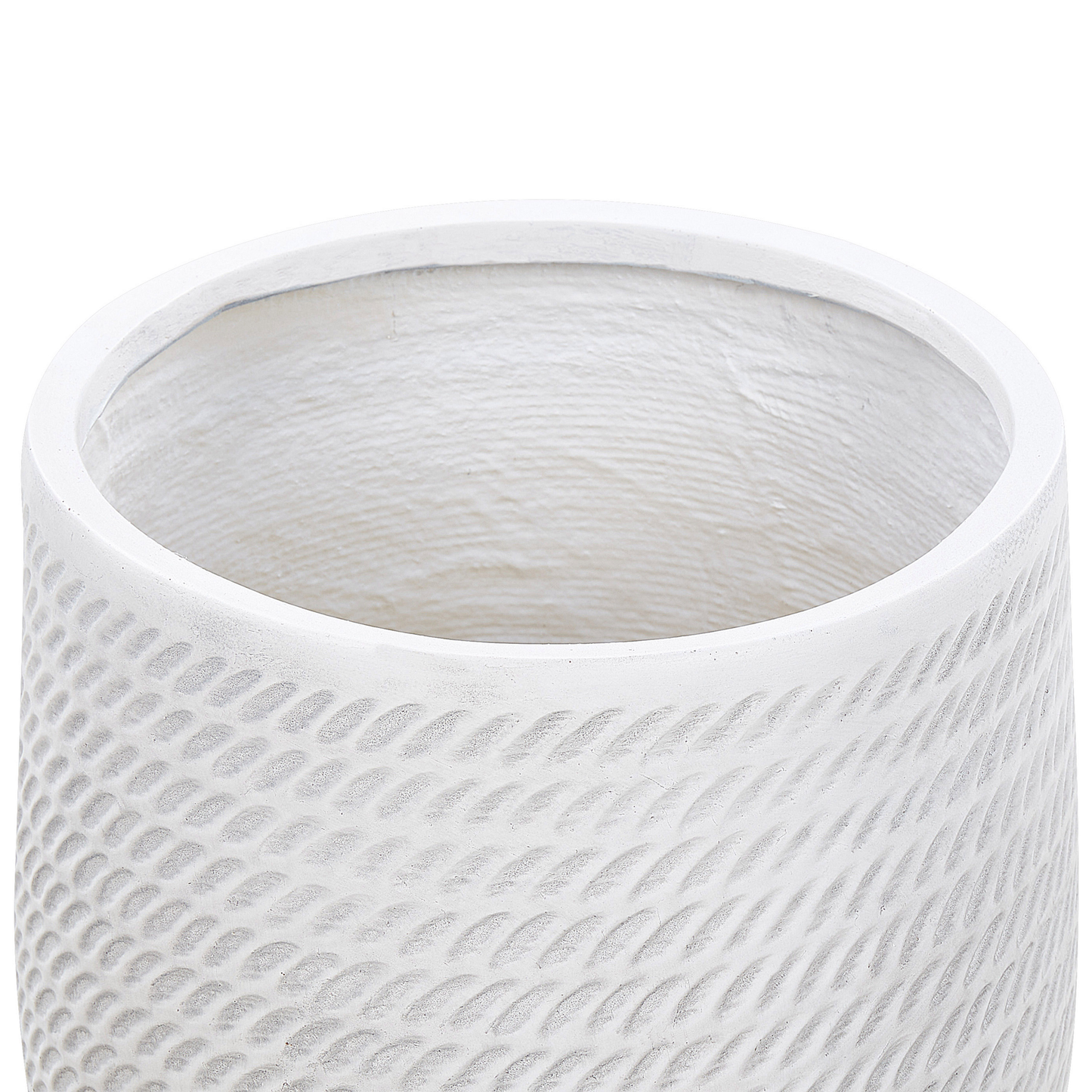 Blumenkübel LIVADIA Stein 39 cm Cremeweiss