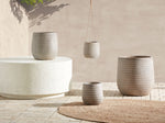 Blumenkübel LIVADIA Stein 20 cm Taupe