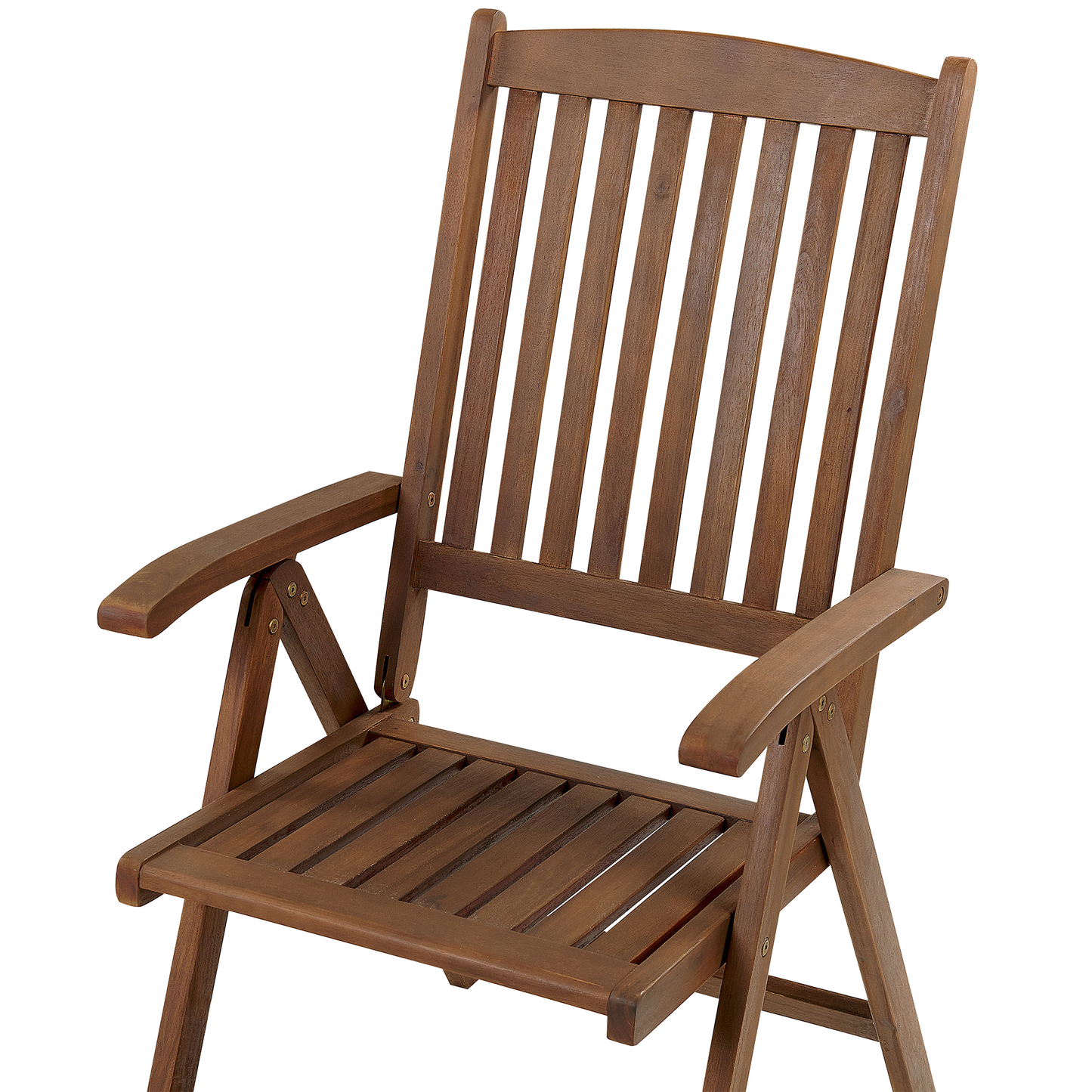 Bistro Set klappbar AMANTEA Holz Dunkelbraun