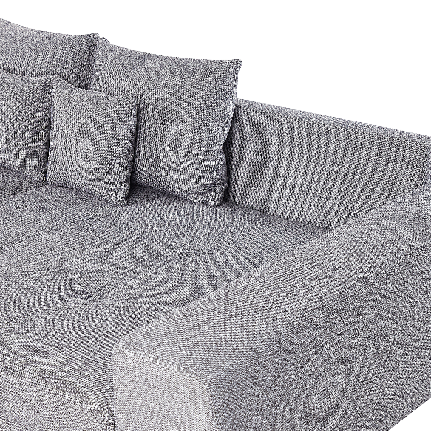 Wohnlandschaft grau 4-Sitzer TORPO