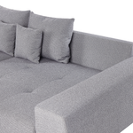 Wohnlandschaft grau 4-Sitzer TORPO