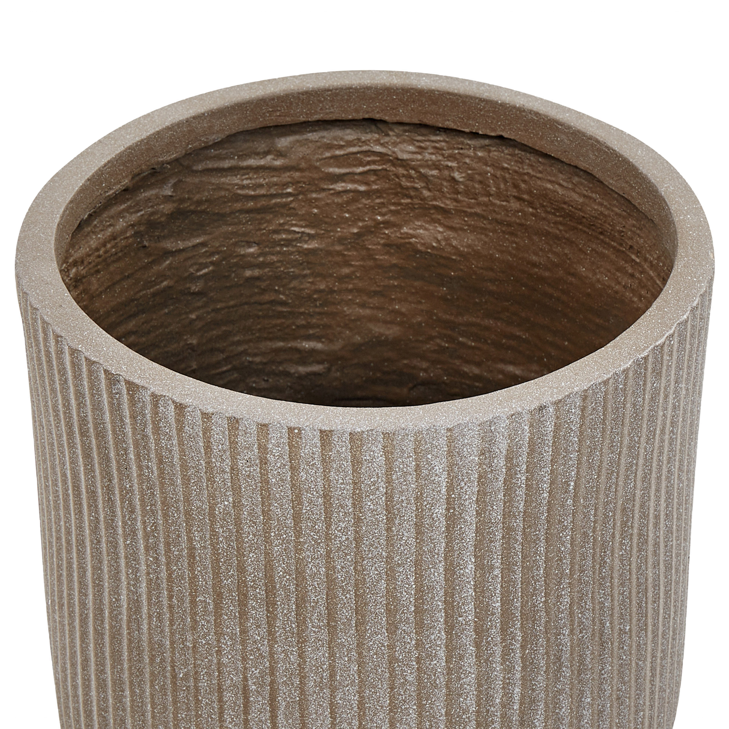 Blumentopf taupe rund 24 x 24 x 24 cm DARIA