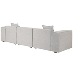 3-Sitzer Ecksofa hellbeige linksseitig DOLVA
