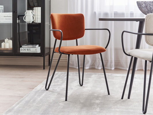 Esszimmerstuhl 2er Set ELKO Orange