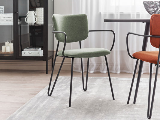 Esszimmerstuhl 2er Set ELKO Dunkelgrün