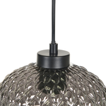 Hängelampe Rauchglas grau 3-flammig Kegelform SHERRY