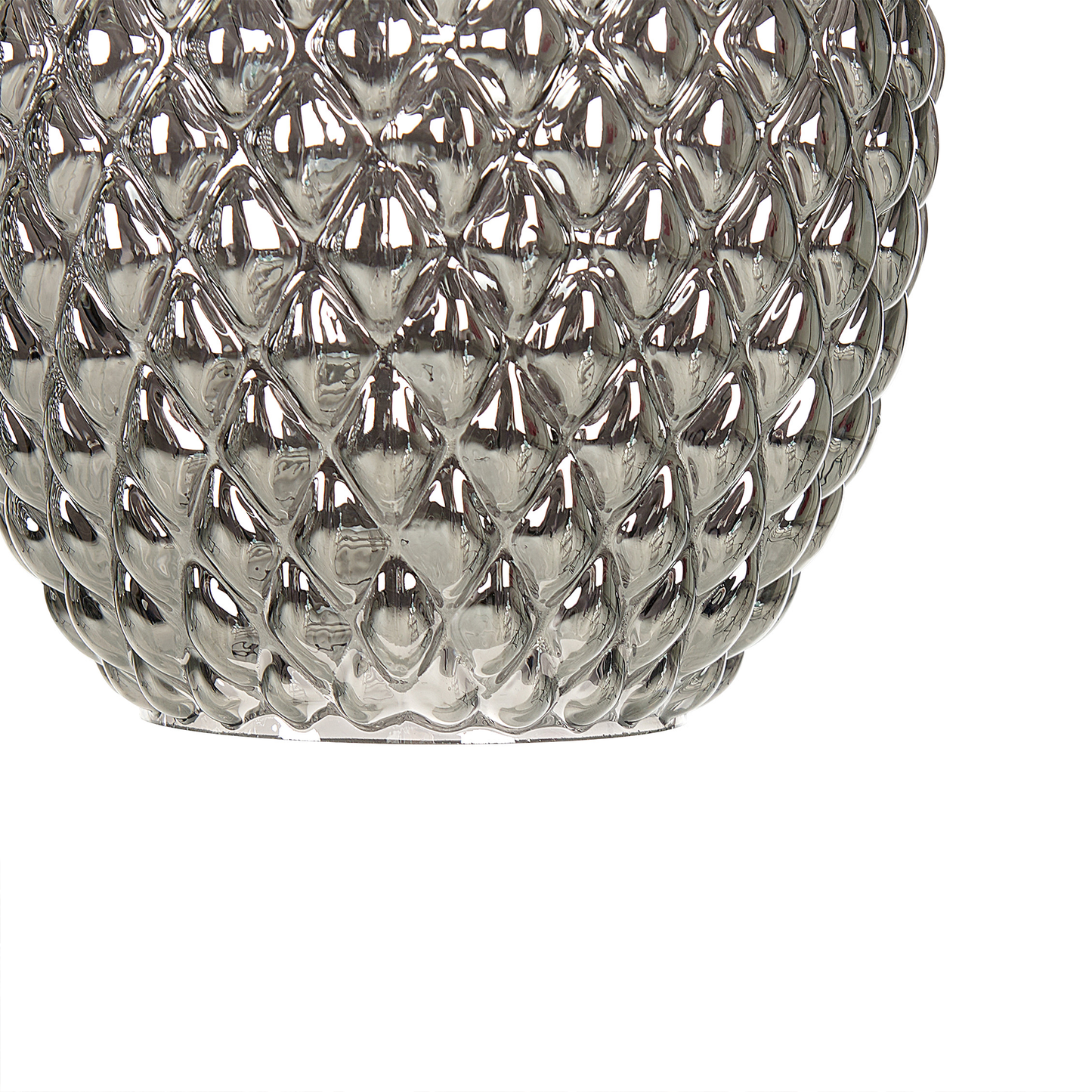 Hängelampe Rauchglas grau 3-flammig Kegelform SHERRY