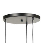 Hängelampe Rauchglas grau 3-flammig Kegelform SHERRY