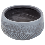 Blumentopf grau rund 25 x 25 x 14 cm FTERO