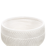 Blumenkübel FTERO Keramik 43 cm Cremeweiss