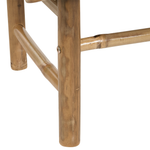 Garten Beistelltisch Bambusholz hellbraun 80 x 45 cm TODI