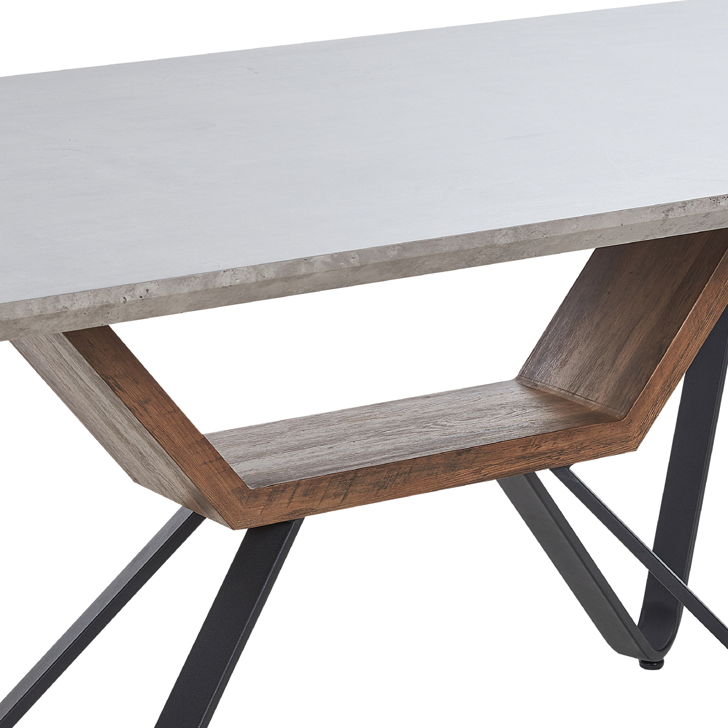 Esstisch BANDURA Grau 180 cm 90 cm