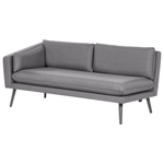 Gartensofa 3-Sitzer LORETELLO rechtsseitig Grau