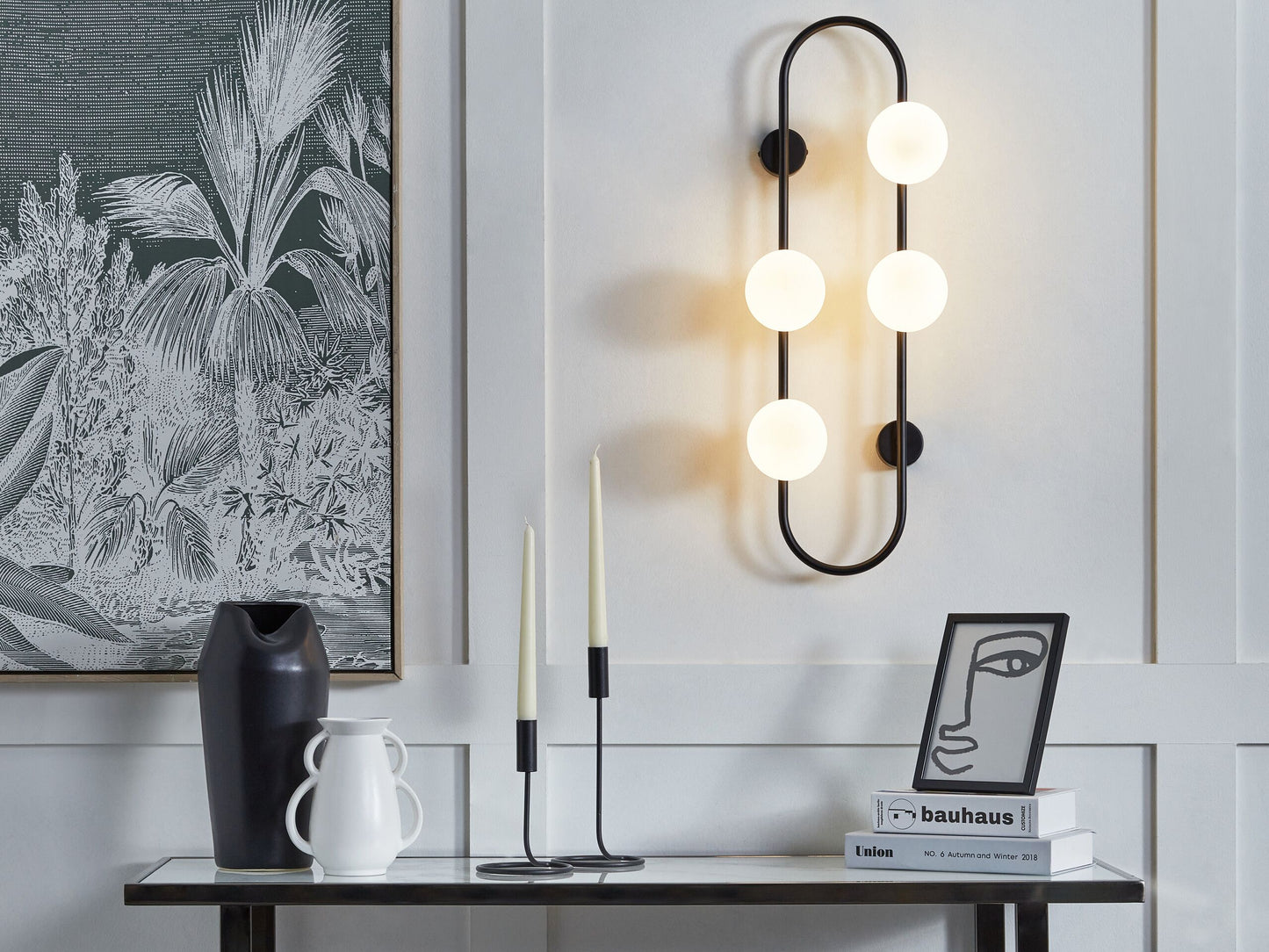 Wandlampe YANGO Metall Schwarz