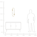 Wandlampe YANGO Metall Gold