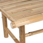 Lounge Set mit Tisch 2-Sitzer TODI Bambusholz Cremeweiss