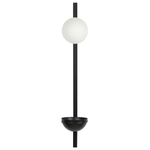 Wandlampe ISABELLA mit Blumentopf Metall Schwarz
