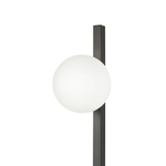 Wandlampe ISABELLA mit Blumentopf Metall Schwarz