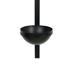 Wandlampe ISABELLA mit Blumentopf Metall Schwarz