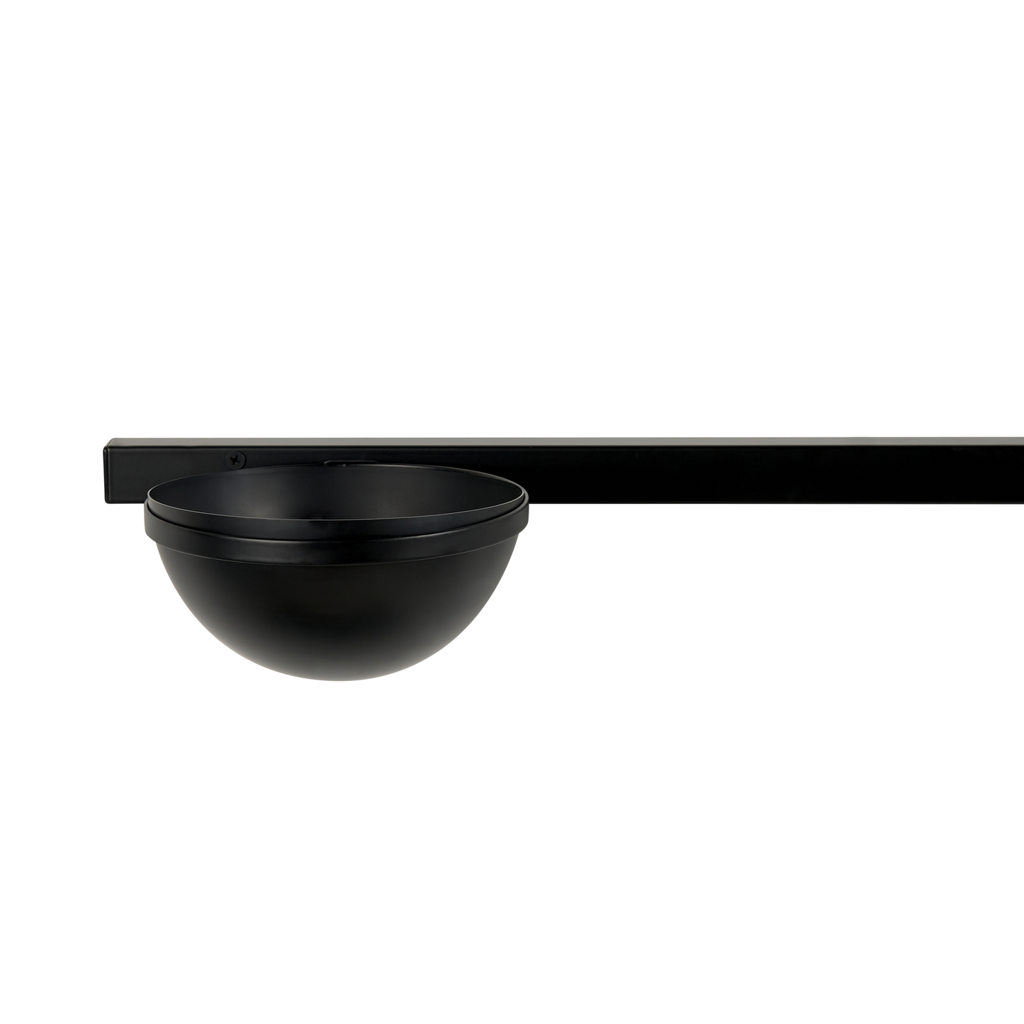 Wandleuchte mit Blumentopf Metall schwarz / weiss 2-flammig Kugelform ISABELLA