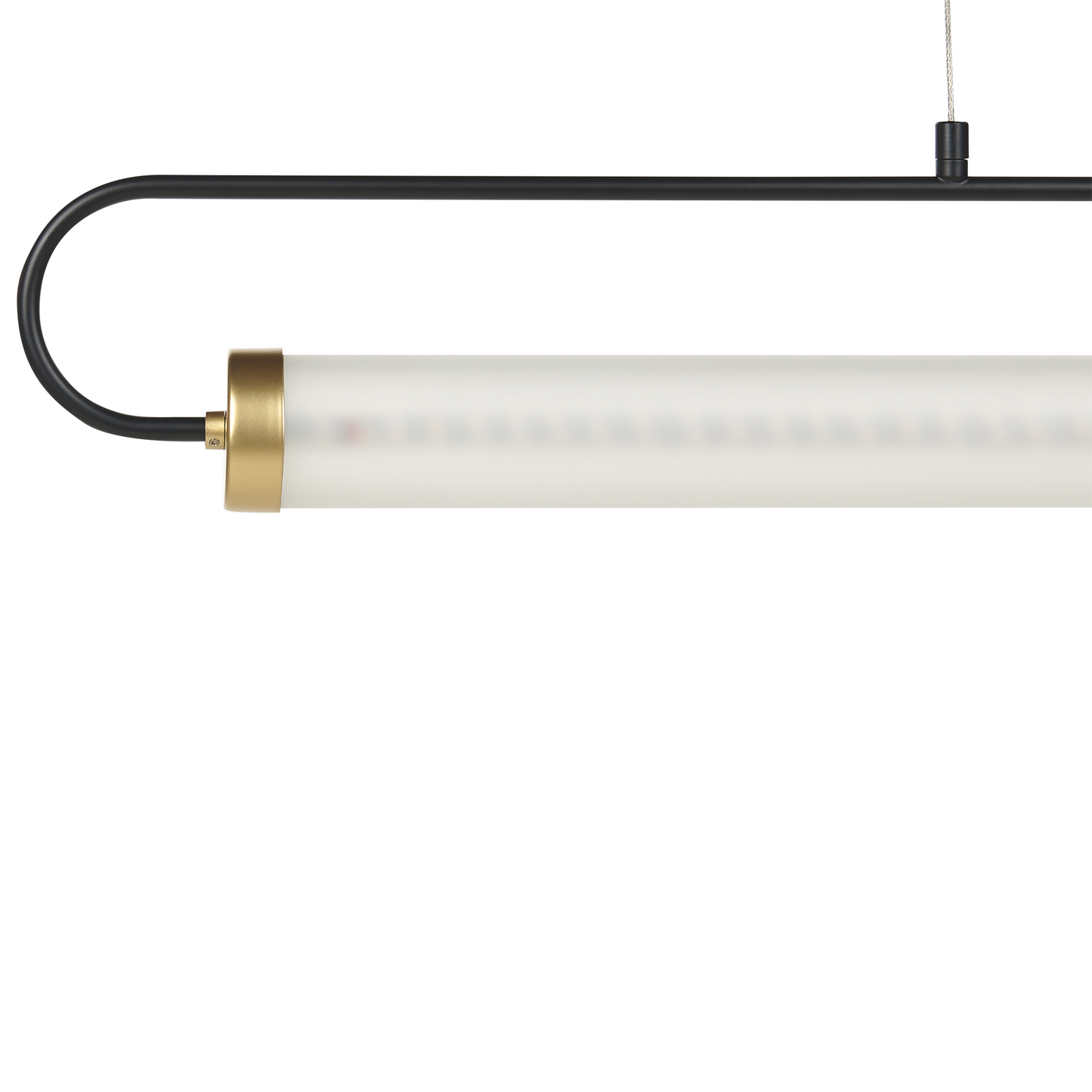 Hängelampe Metall schwarz integriertes LED-Licht HENRY