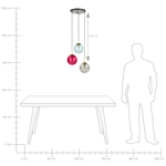 Hängelampe KANGAROO Metall Bunt