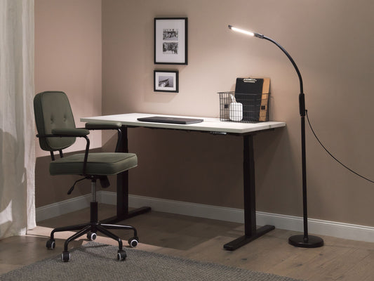LED Steh- / Tischlampe klemmbar APUS mit Dimmer Metall Schwarz