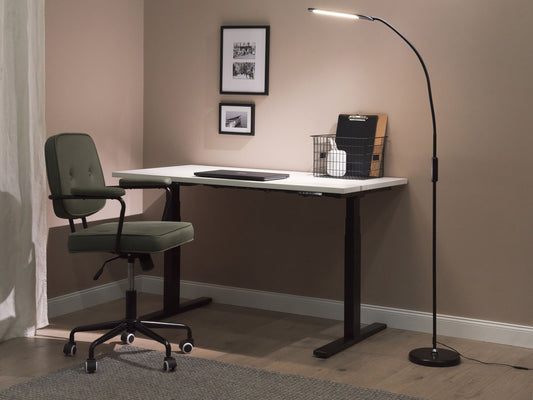 LED Stehlampe YANTIC mit Dimmer Metall Schwarz