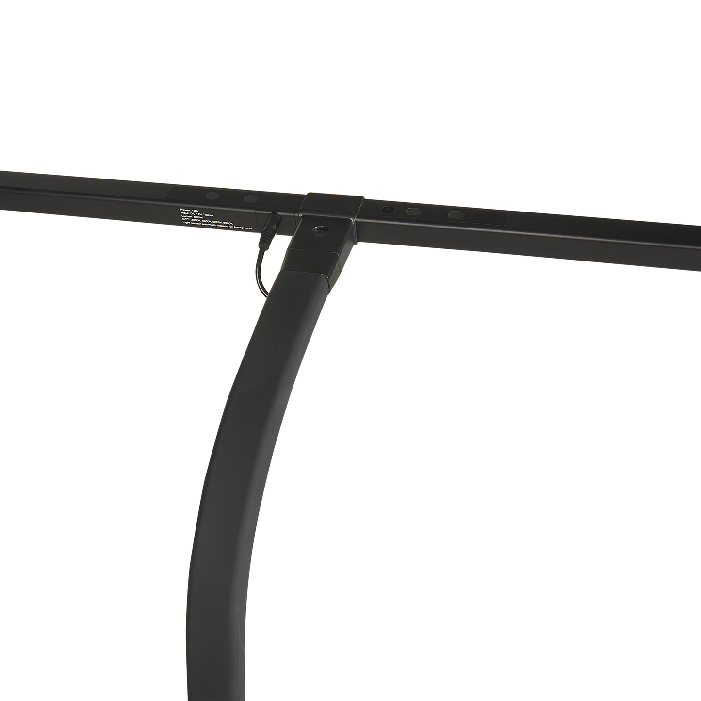 LED Schreibtischlampe KOURIS mit Bewegungsmelder Metall Schwarz