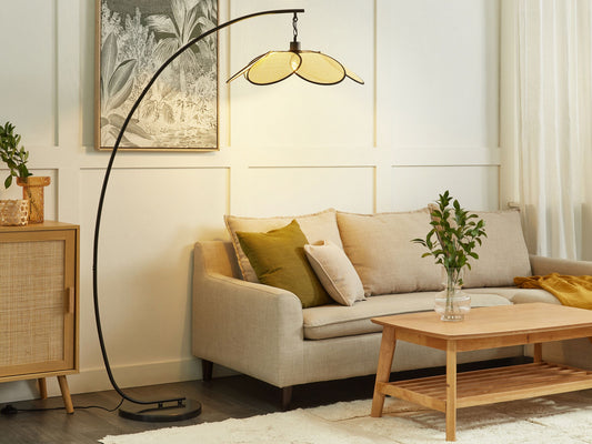 Stehlampe MERRICA Metall Schwarz