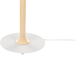 Tischlampe Holz hellbraun / weiss 39 cm Laternenoptik MOPPY