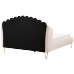 Bett mit Lattenrost Stoff AMBILLOU 160 x 200 cm Hellbeige