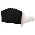 Bett mit Lattenrost Stoff AMBILLOU 180 x 200 cm Hellbeige