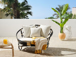 Sonneninsel ROSSANO Rattan Schwarz