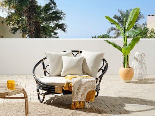 Sonneninsel ROSSANO Rattan Schwarz