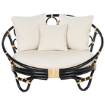 Sonneninsel 2er Set ROSSANO Rattan Schwarz