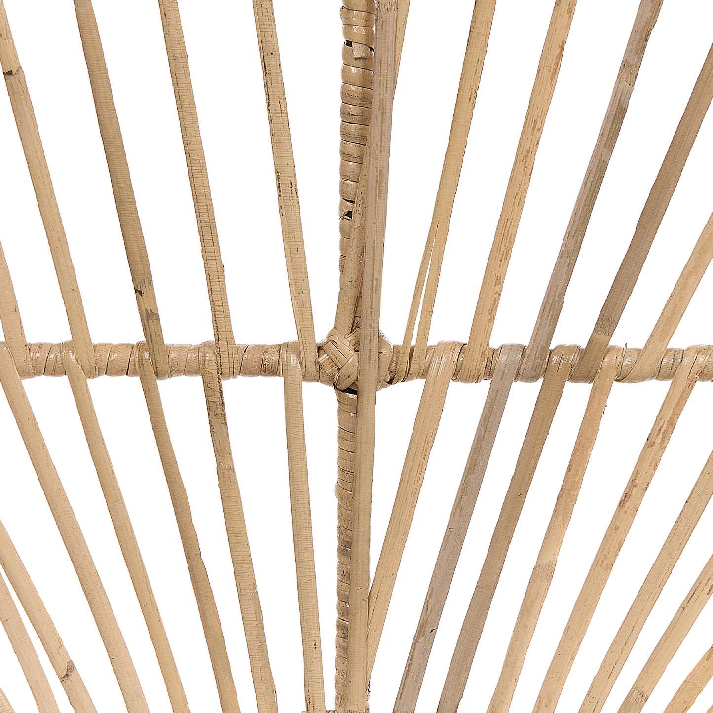 Garten Beistelltisch Rattan natürlich quadratisch 67 x 67 cm CESENATICO