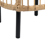 Garten Beistelltisch 2er Set Rattan natürlich quadratisch CESENATICO