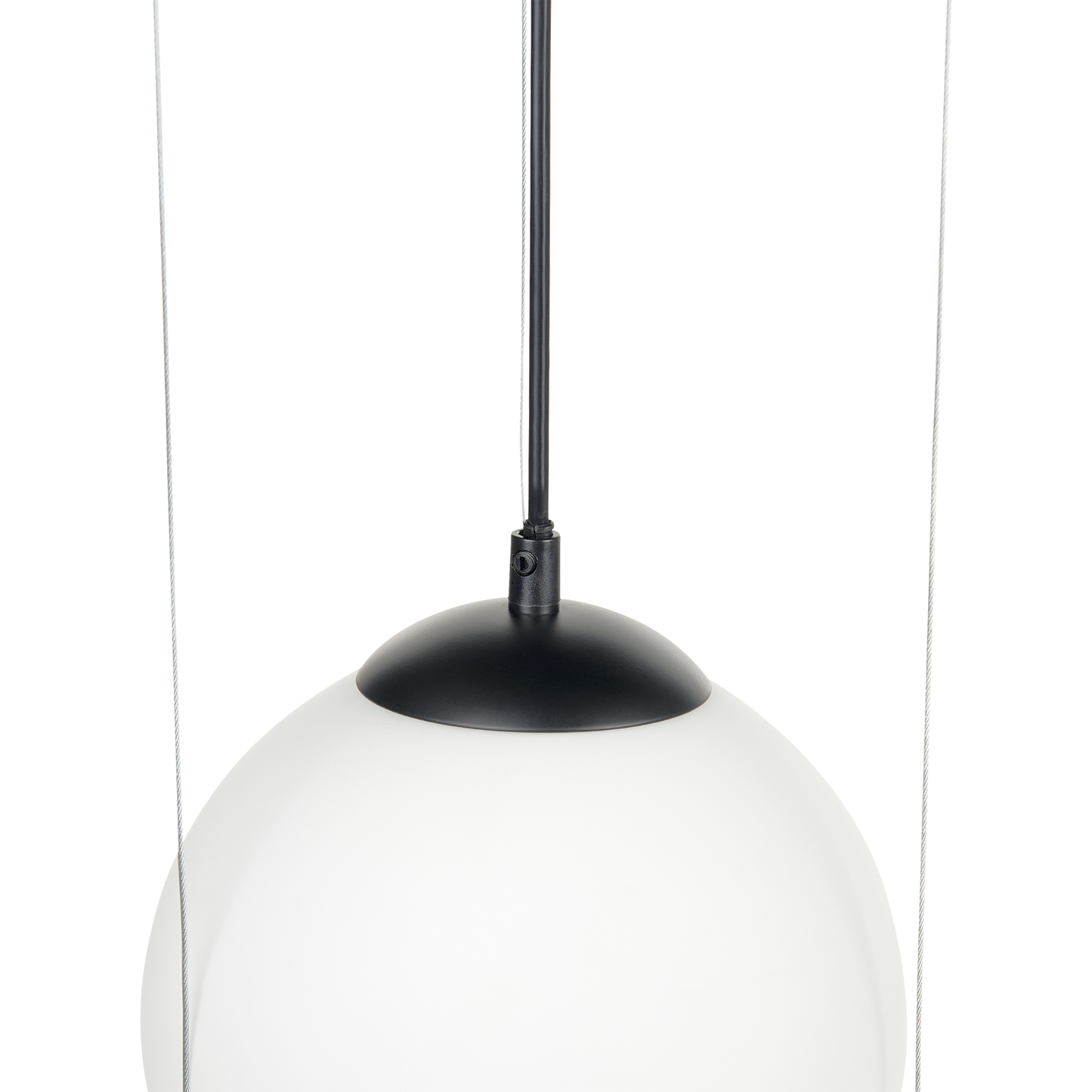 Hängelampe TOBINS Glas Schwarz