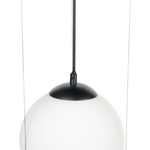 Hängelampe TOBINS Glas Schwarz
