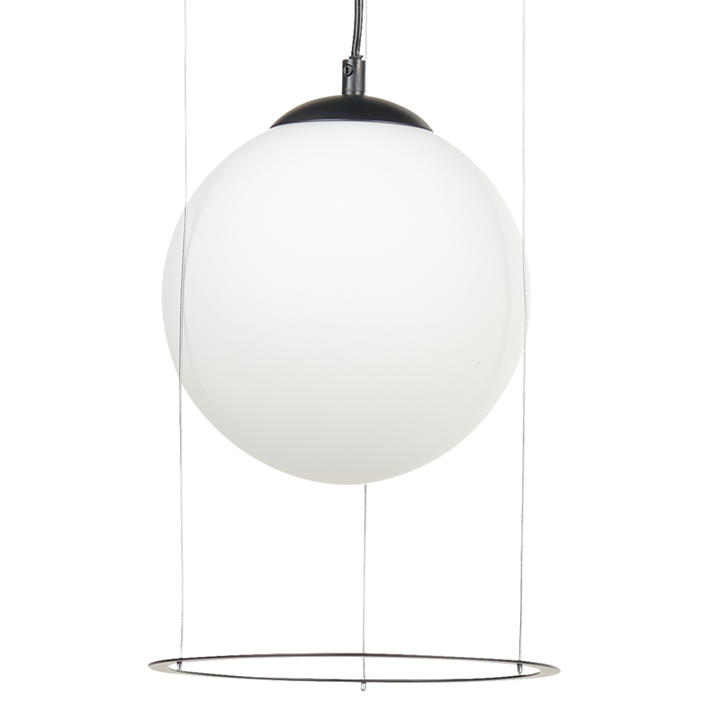 Hängelampe TOBINS Glas Schwarz