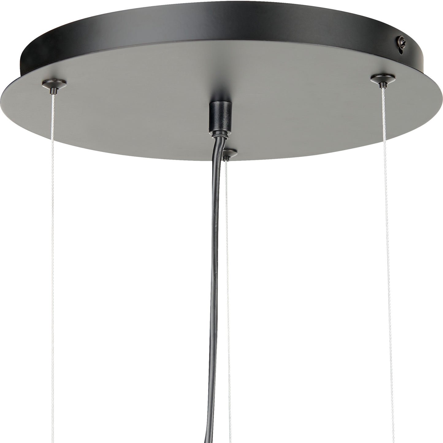 Hängelampe TOBINS Glas Schwarz