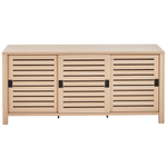 Sideboard heller Holzfarbton 3 Türen 160 x 40 x 75 cm RANDA