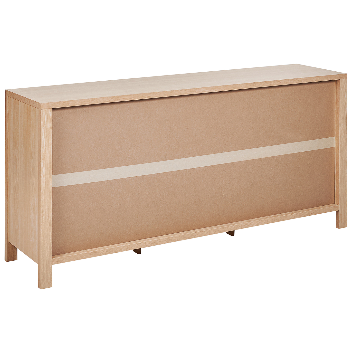 Sideboard heller Holzfarbton 3 Türen 160 x 40 x 75 cm RANDA