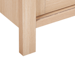 Sideboard heller Holzfarbton 3 Türen 160 x 40 x 75 cm RANDA